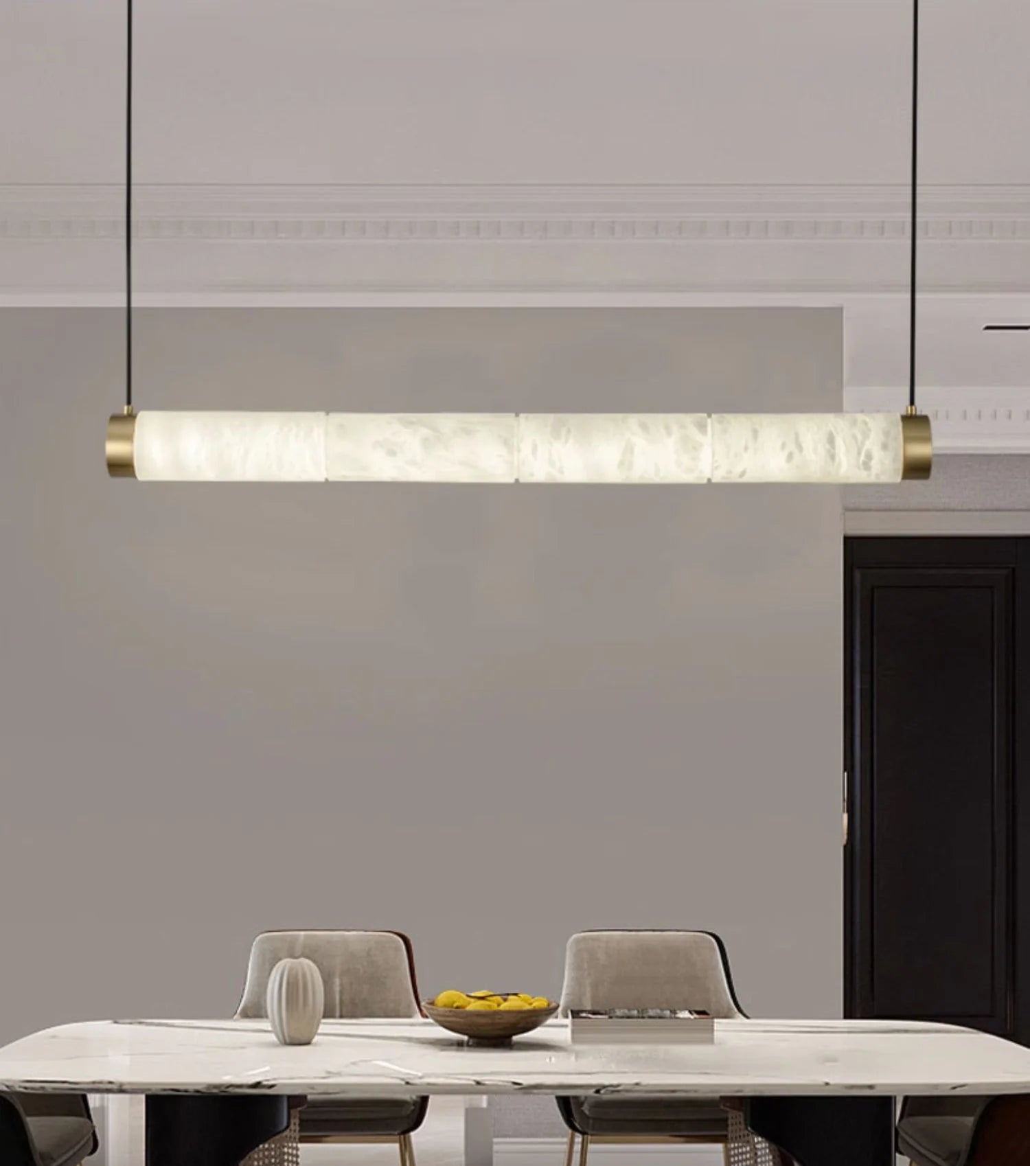 Strip Alabaster Chandelier - Nuvé