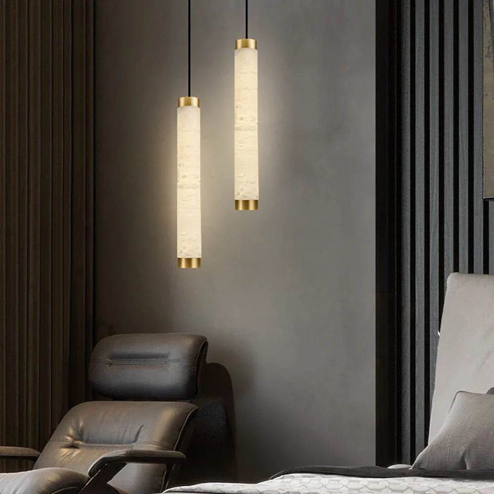 Strip Alabaster Chandelier - Nuvé