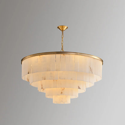 Modern Marble Tiered Chandelier - Nuvé