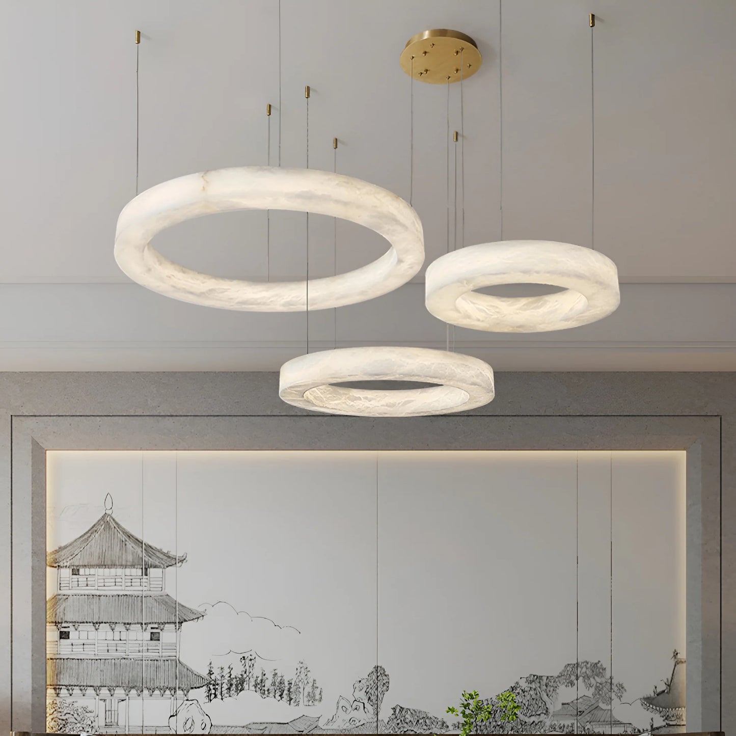 Marika Alabaster Pendant Lamp - Nuvé