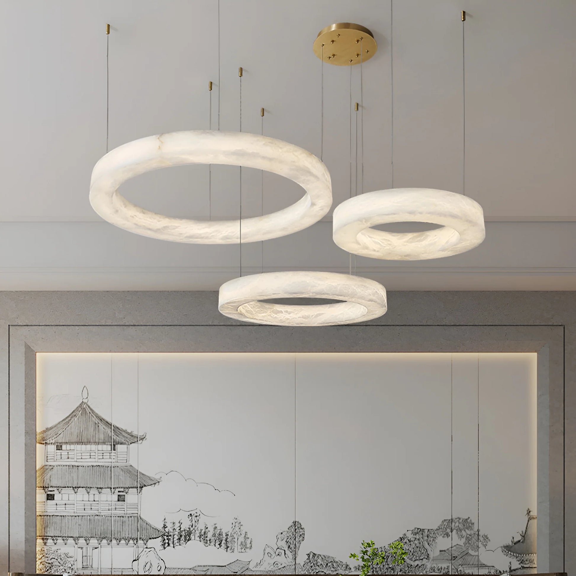 Marika Alabaster Pendant Lamp - Nuvé