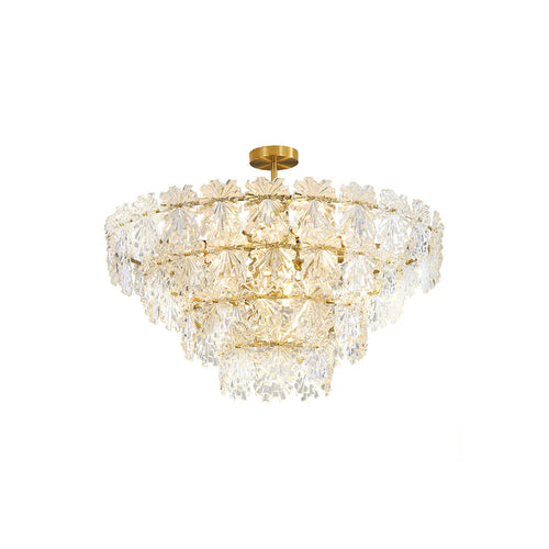 Gold Marilyn Elegant Glass Chandelier - Nuvé