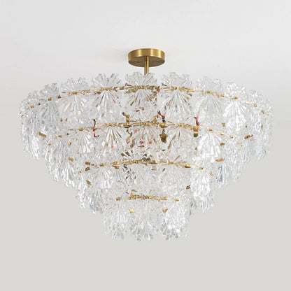 Gold Marilyn Elegant Glass Chandelier - Nuvé