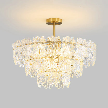 Gold Marilyn Elegant Glass Chandelier - Nuvé