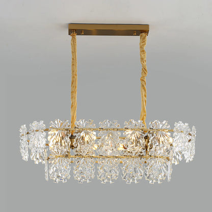 Gold Marilyn Elegant Glass Chandelier - Nuvé