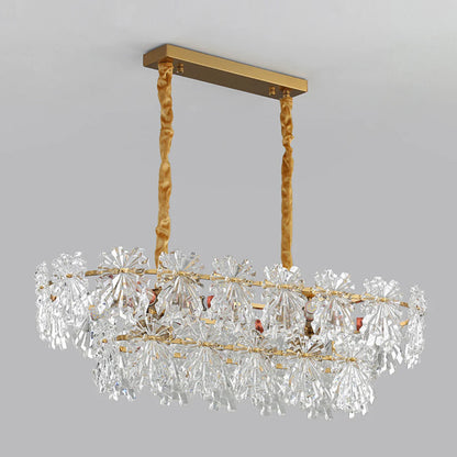 Gold Marilyn Elegant Glass Chandelier - Nuvé