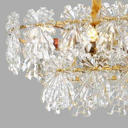 Gold Marilyn Elegant Glass Chandelier - Nuvé