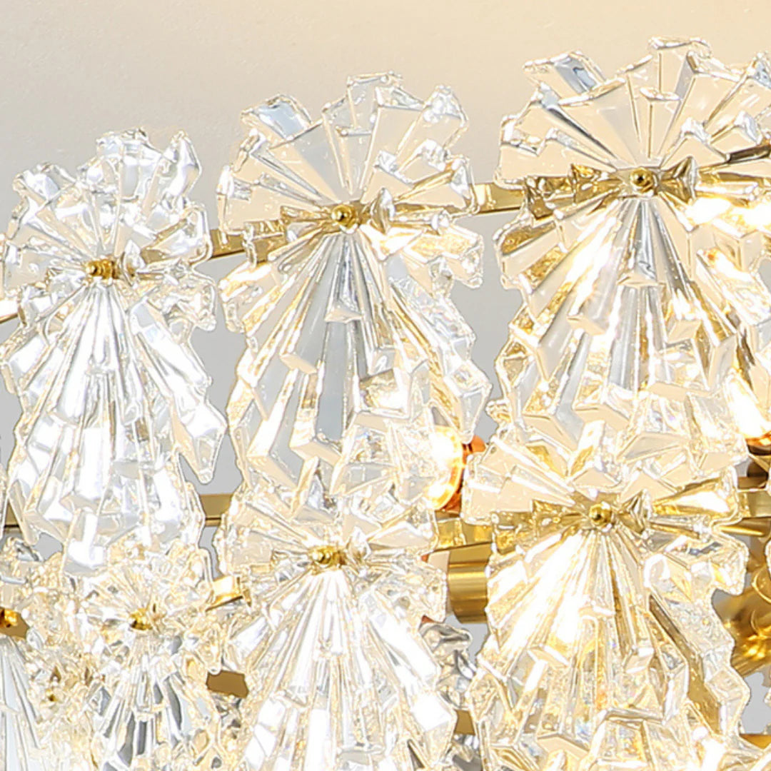 Gold Marilyn Elegant Glass Chandelier - Nuvé
