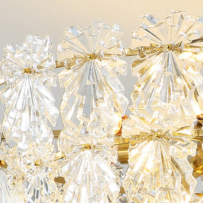 Gold Marilyn Elegant Glass Chandelier - Nuvé