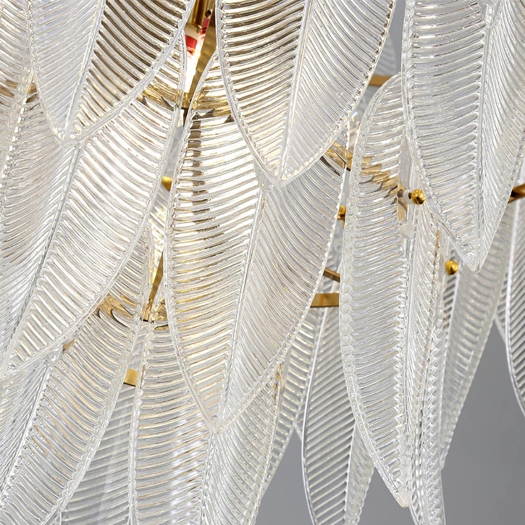 Marilyn Glass Feathers Chandelier - Nuvé