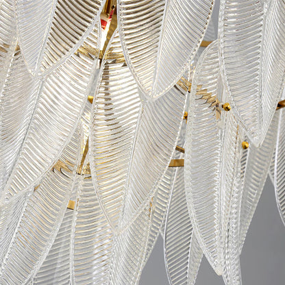 Marilyn Glass Feathers Chandelier - Nuvé