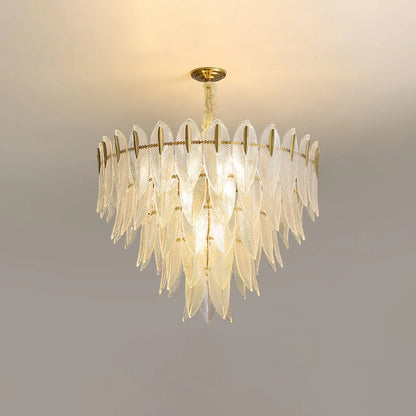 Marilyn Glass Feathers Chandelier - Nuvé