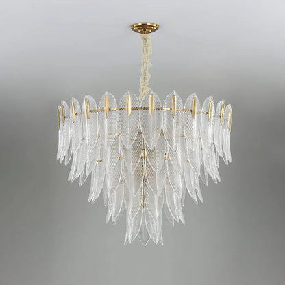 Marilyn Glass Feathers Chandelier - Nuvé