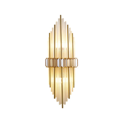Marsily Gold Black Crystal Wall Lamp - Nuvé