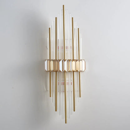 Marsily Gold Black Crystal Wall Lamp - Nuvé