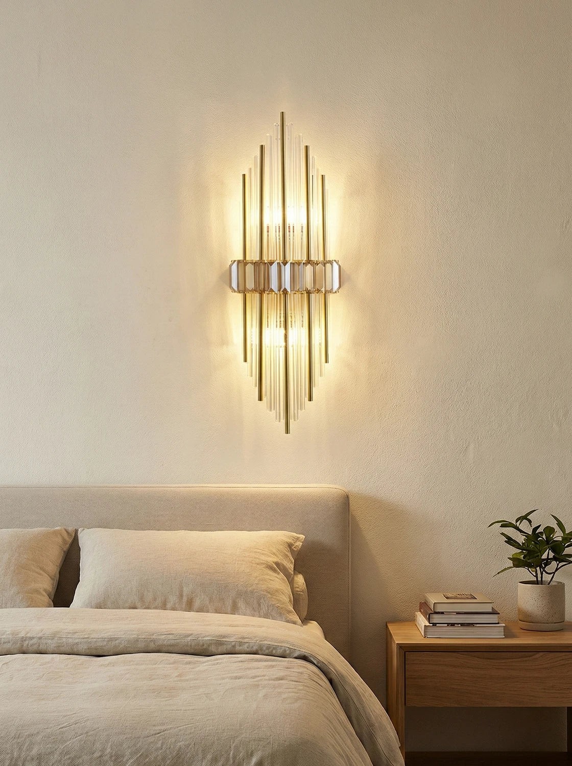 Crystal Rod Marsily Vertical Wall Lamp - Nuvé