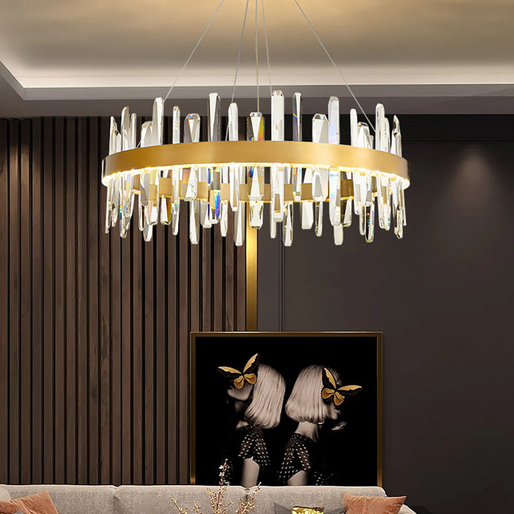 Marylin Modern Crystal Ring Chandelier - Nuvé