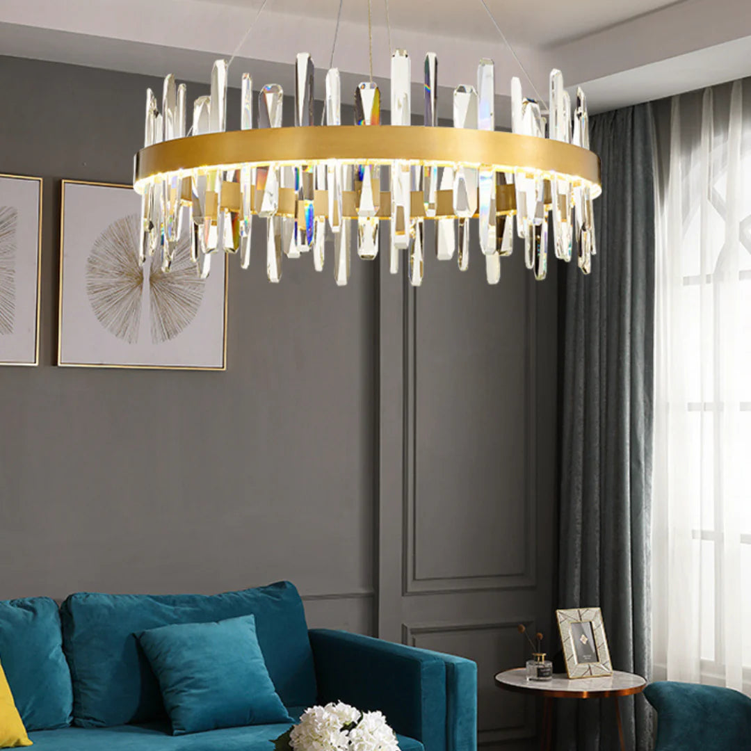 Marylin Modern Crystal Ring Chandelier - Nuvé