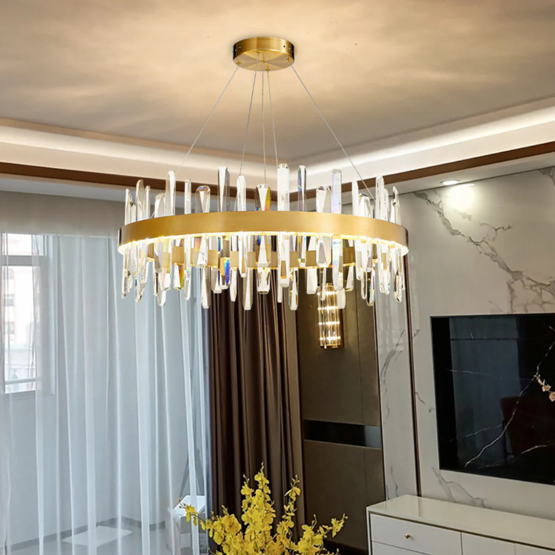 Marylin Modern Crystal Ring Chandelier - Nuvé