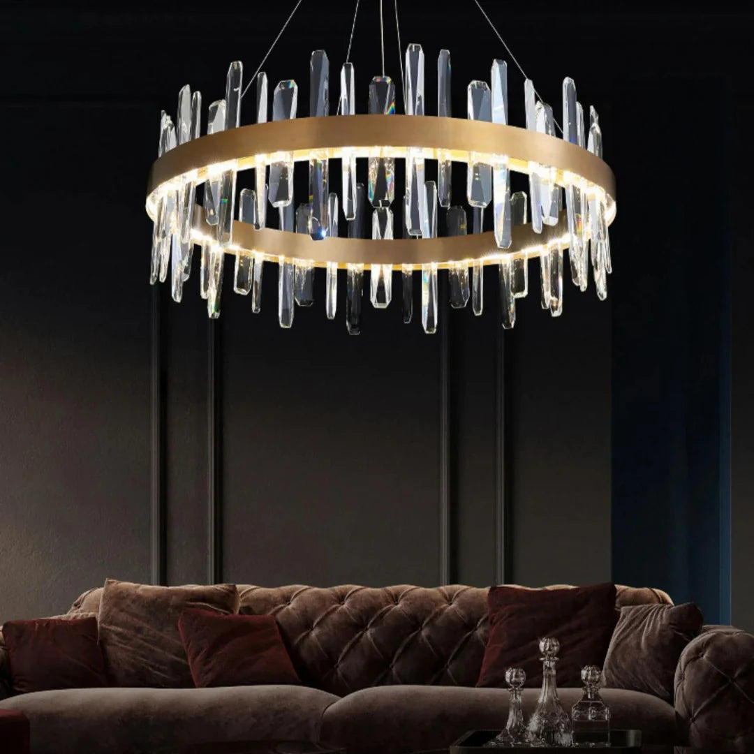 Marylin Modern Crystal Ring Chandelier - Nuvé