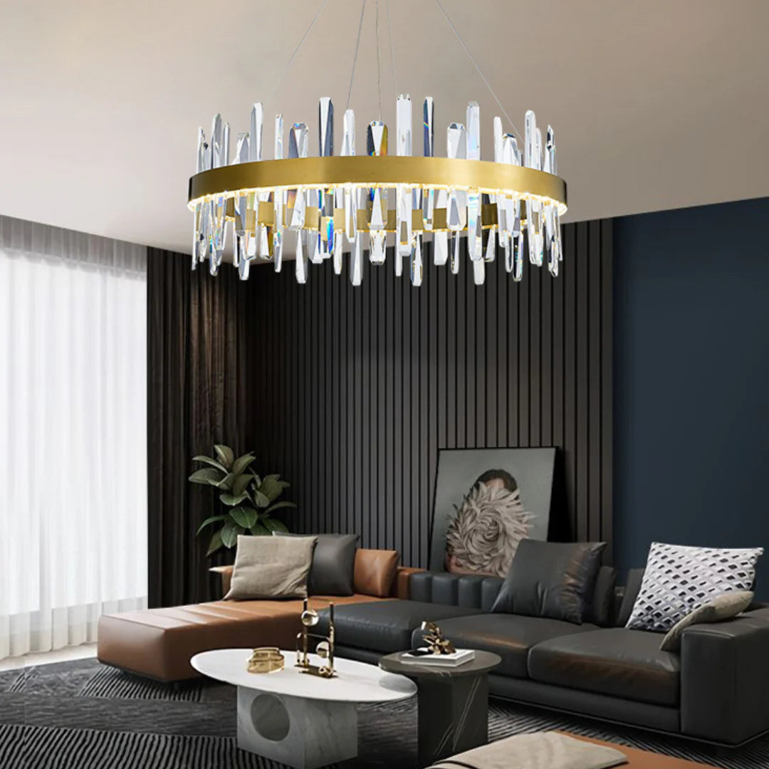 Marylin Modern Crystal Ring Chandelier - Nuvé