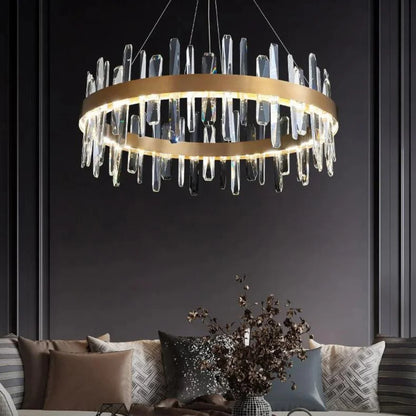 Marylin Modern Crystal Ring Chandelier - Nuvé