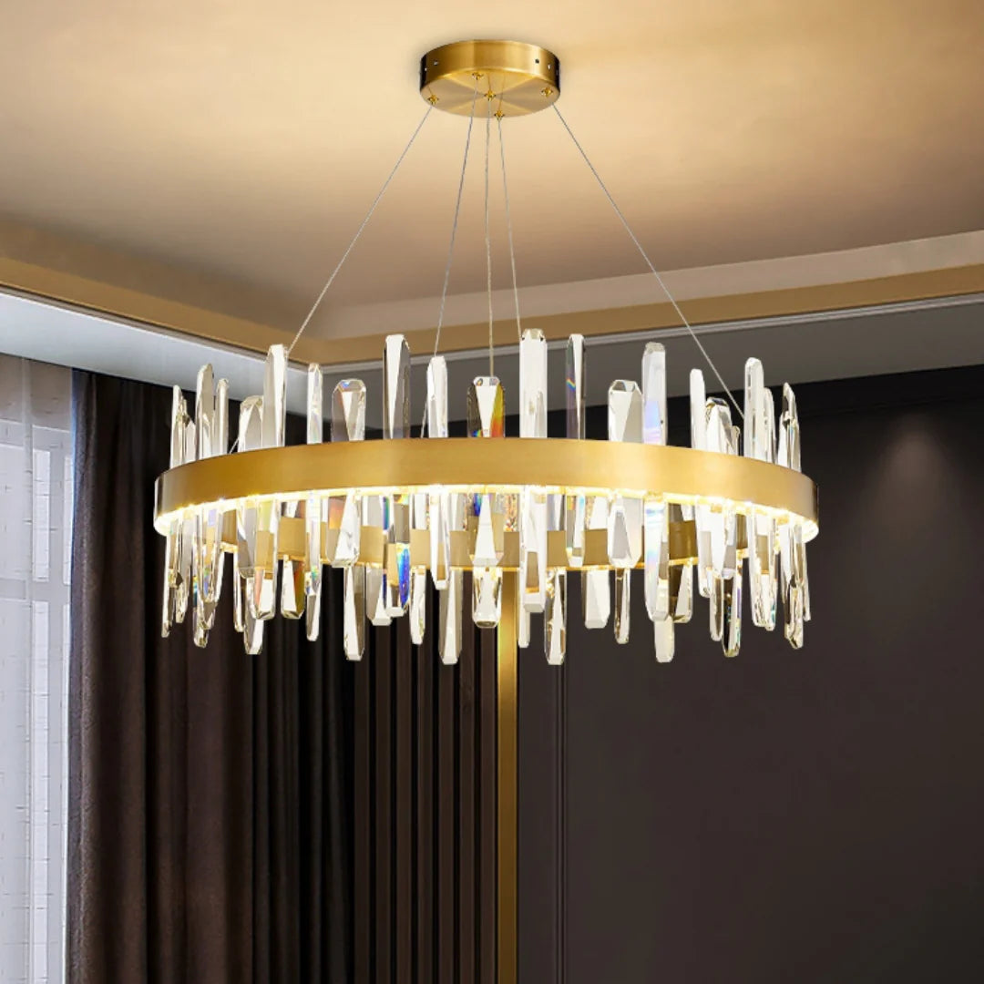 Marylin Modern Crystal Ring Chandelier - Nuvé