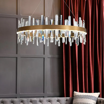 Marylin Modern Crystal Ring Chandelier - Nuvé