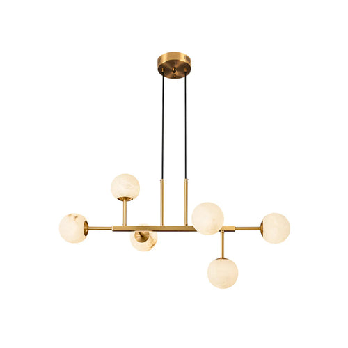 Alabaster Maytoni Uva Brass Chandelier - Nuvé