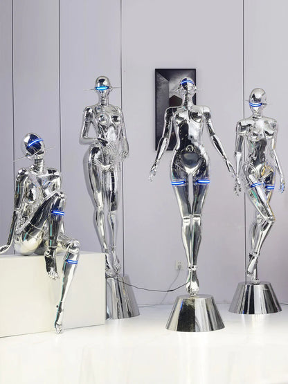 Mechanical Technology Goddess Sculpture Floor Lamp - Nuvé