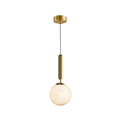 Bosso Brass Alabaster Pendant Lamp - Nuvé