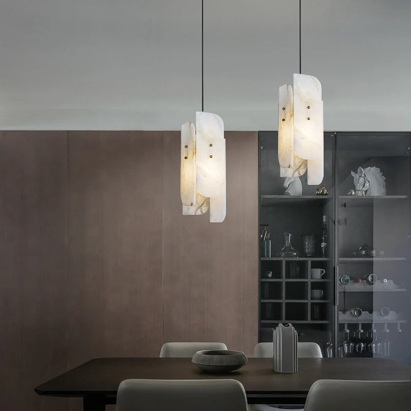 Megalith Mini Alabaster Pendant Light - Nuvé