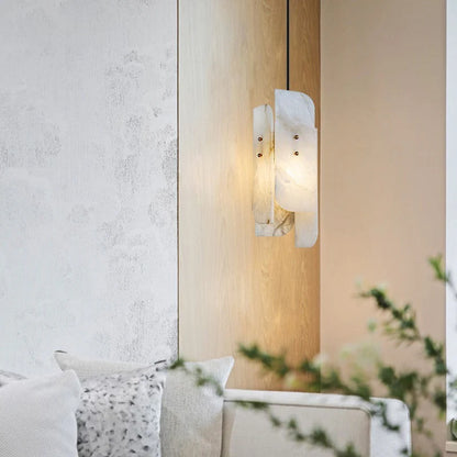 Megalith Mini Alabaster Pendant Light - Nuvé