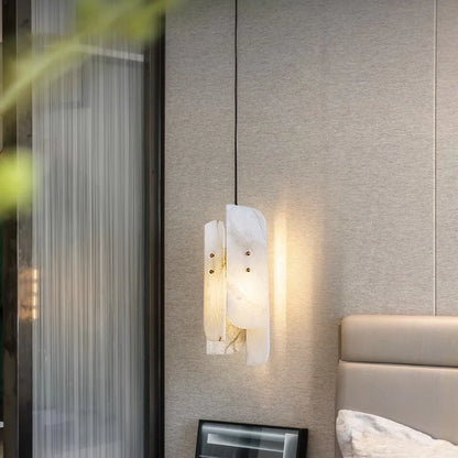 Megalith Mini Alabaster Pendant Light - Nuvé