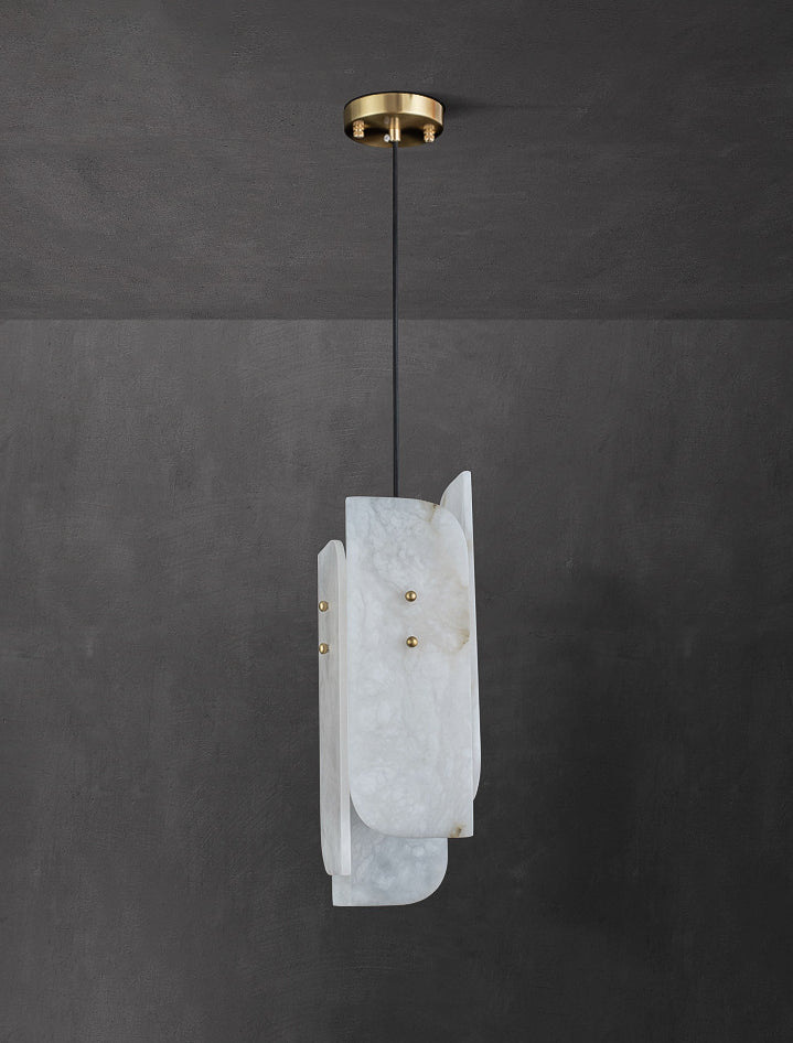 Megalith Mini Alabaster Pendant Light - Nuvé