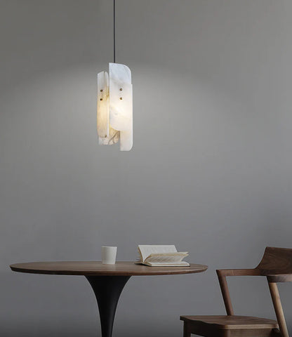 Megalith Mini Alabaster Pendant Light - Nuvé