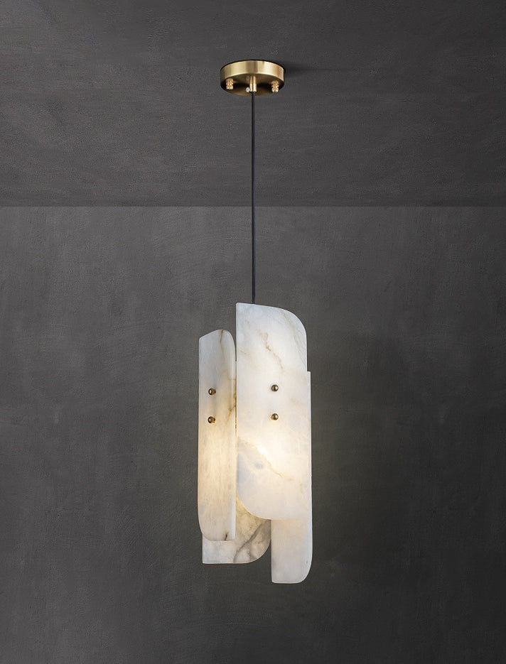 Megalith Mini Alabaster Pendant Light - Nuvé