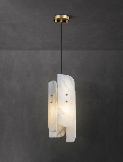 Megalith Mini Alabaster Pendant Light - Nuvé