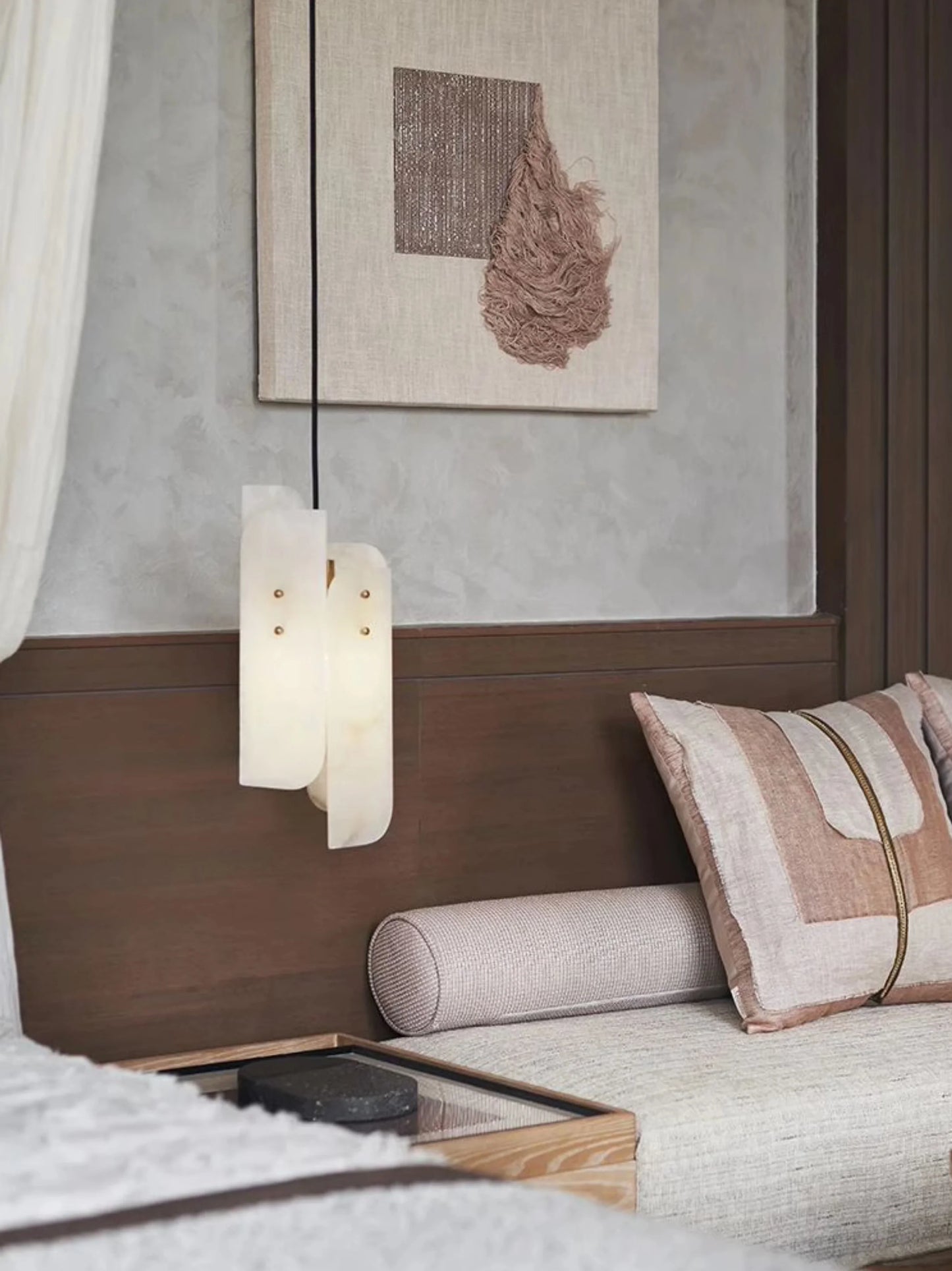 Megalith Mini Alabaster Pendant Light - Nuvé