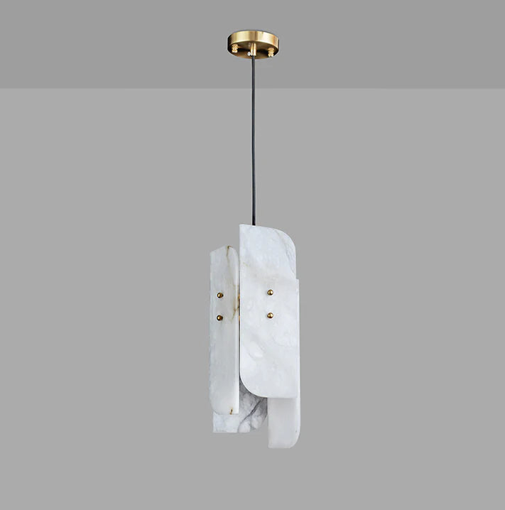 Megalith Mini Alabaster Pendant Light - Nuvé