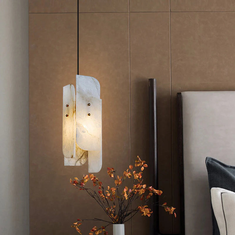 Megalith Mini Alabaster Pendant Light - Nuvé