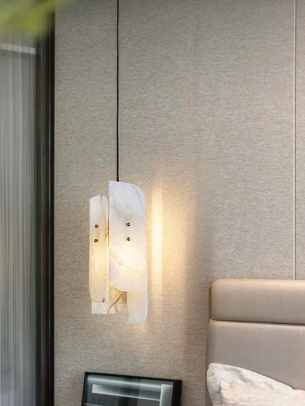 Megalith Mini Alabaster Pendant Light - Nuvé