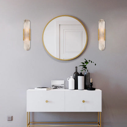 Melange Elongated Alabaster Wall Lamp - Nuvé