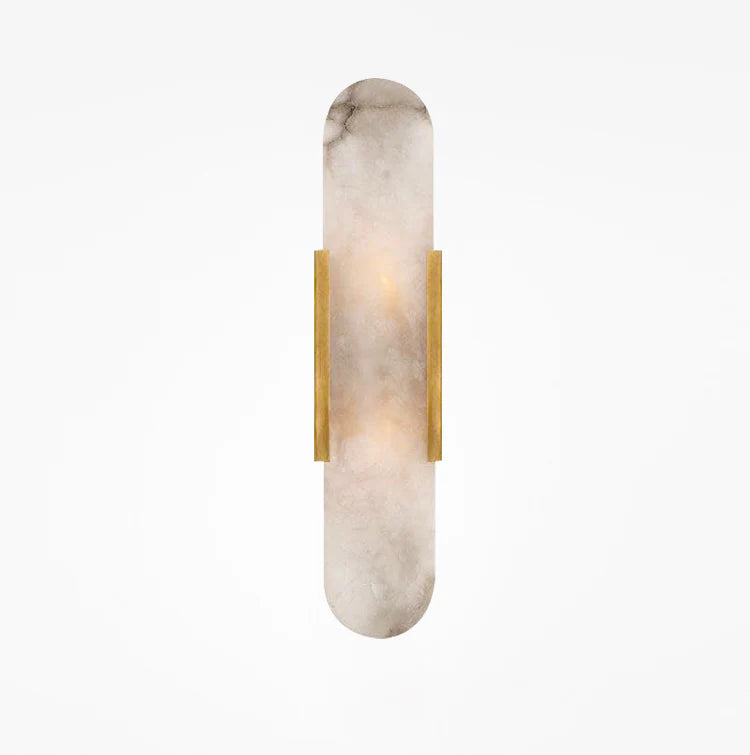 Melange Elongated Alabaster Wall Lamp - Nuvé