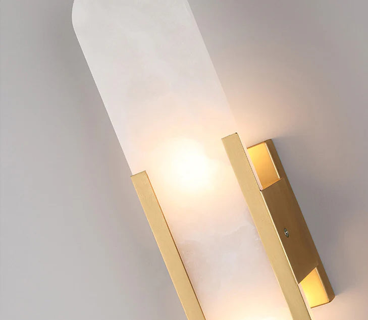 Melange Elongated Alabaster Wall Lamp - Nuvé