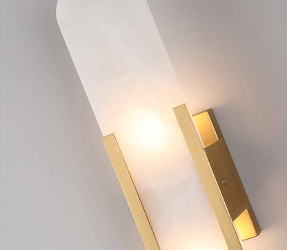 Melange Elongated Alabaster Wall Lamp - Nuvé