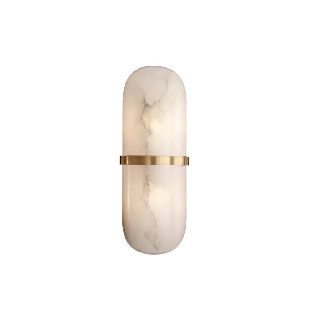 Alabaster Pill Shape Wall Light - Nuvé