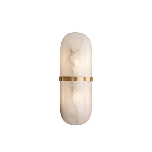 Alabaster Pill Shape Wall Light - Nuvé
