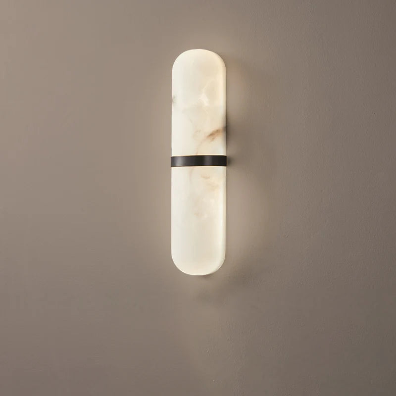 Alabaster Pill Shape Wall Light - Nuvé