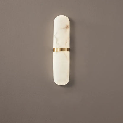 Alabaster Pill Shape Wall Light - Nuvé